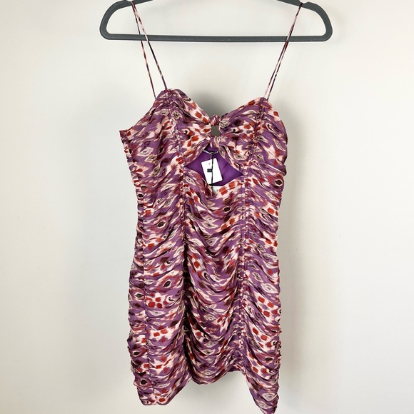 Zara Ruched Mini Dress - Picture 2 of 11